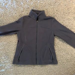 Eddie Bauer Grey Fleece Zip Up Jacket